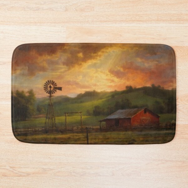 Item preview, Old Farm Windmill at Sunset designed and sold by Zeph1.