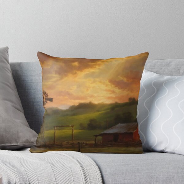 Item preview, Old Farm Windmill at Sunset designed and sold by Zeph1.
