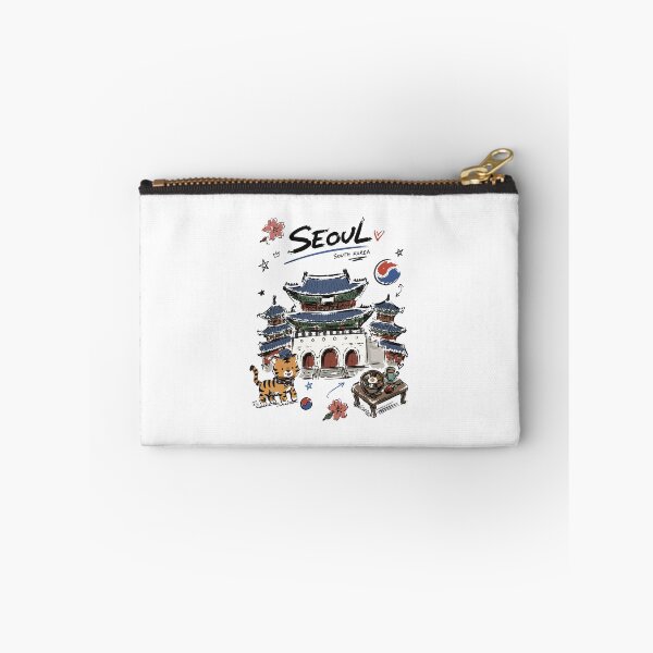 Item preview, Cute Gyeongbokgung Palace Seoul Doodle Art v2 designed and sold by RamyGallery.