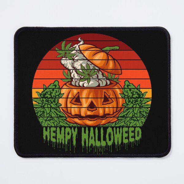 Item preview, Hempy Halloweed Funny Halloween Weed Pumpkin Stoner designed and sold by Eh Plus Designs.