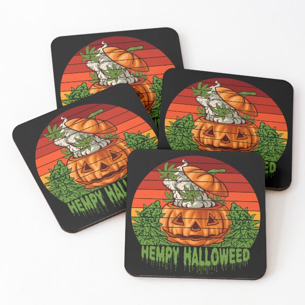 Item preview, Hempy Halloweed Funny Halloween Weed Pumpkin Stoner designed and sold by Eh Plus Designs.