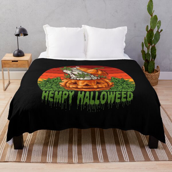 Item preview, Hempy Halloweed Funny Halloween Weed Pumpkin Stoner designed and sold by Eh Plus Designs.