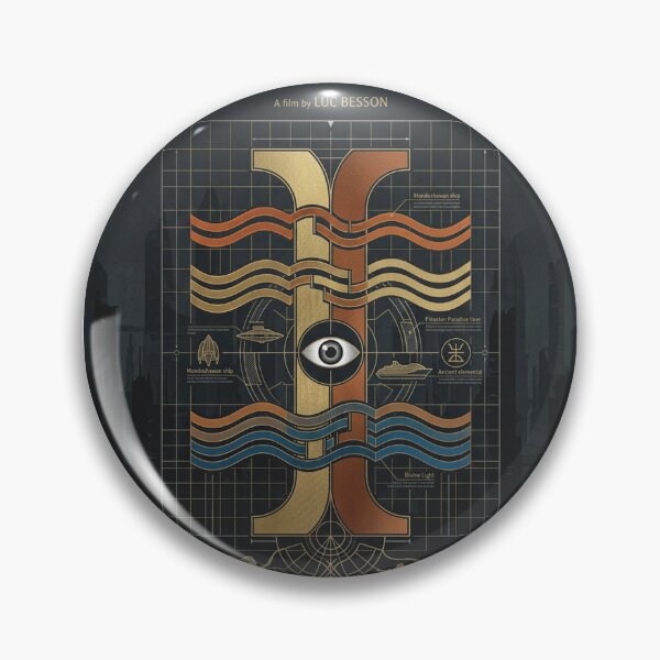 Item preview, The Fifth Element Original Custom Vintage Movie Poster Wall Art Tee Design designed and sold by Cool Robot Bro..
