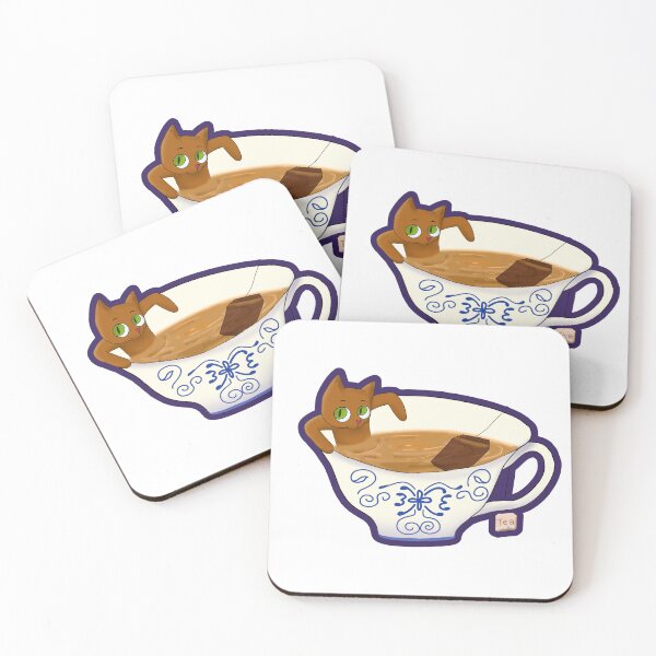Item preview, Tea cat designed and sold by LunaSparkle-.