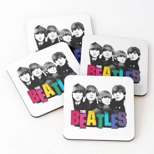 Item preview, The Beatles Classic Members Portrait Colorful Logo Rock Band designed and sold by StuartMooreArt.