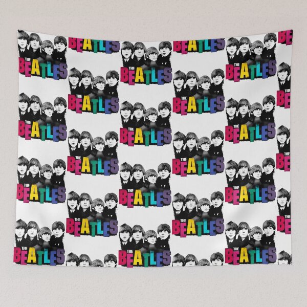 Item preview, The Beatles Classic Members Portrait Colorful Logo Rock Band designed and sold by StuartMooreArt.