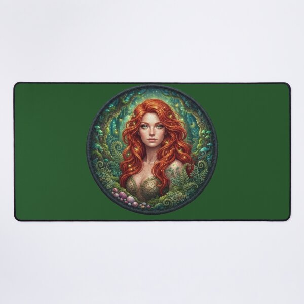 Item preview, Redhaired Forest Nymph Portrait Fantasy Art designed and sold by Azurart2.