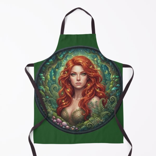 Item preview, Redhaired Forest Nymph Portrait Fantasy Art designed and sold by Azurart2.