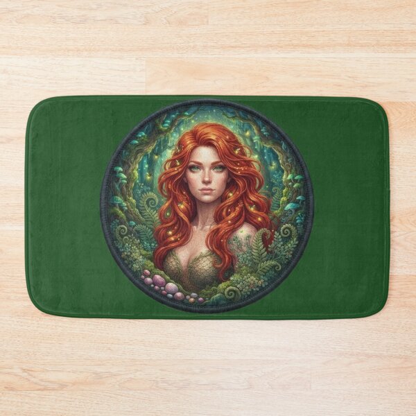 Item preview, Redhaired Forest Nymph Portrait Fantasy Art designed and sold by Azurart2.