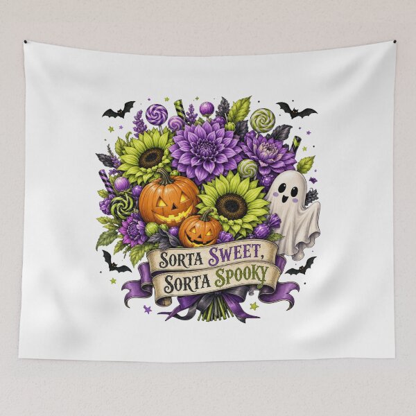 Item preview, Sorta Sweet, Sorta Spooky - Halloween Floral designed and sold by Heather Renees Designs.