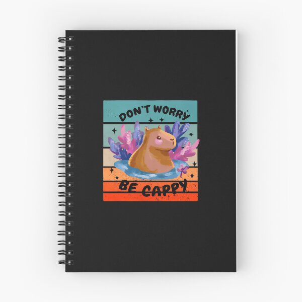 Item preview, Don't Worry Be Cappy Capybara Retro Sunset designed and sold by xqklwnyqv.