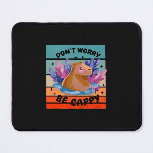 Item preview, Don't Worry Be Cappy Capybara Retro Sunset designed and sold by xqklwnyqv.