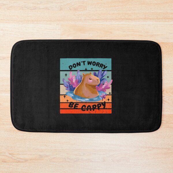 Item preview, Don't Worry Be Cappy Capybara Retro Sunset designed and sold by xqklwnyqv.