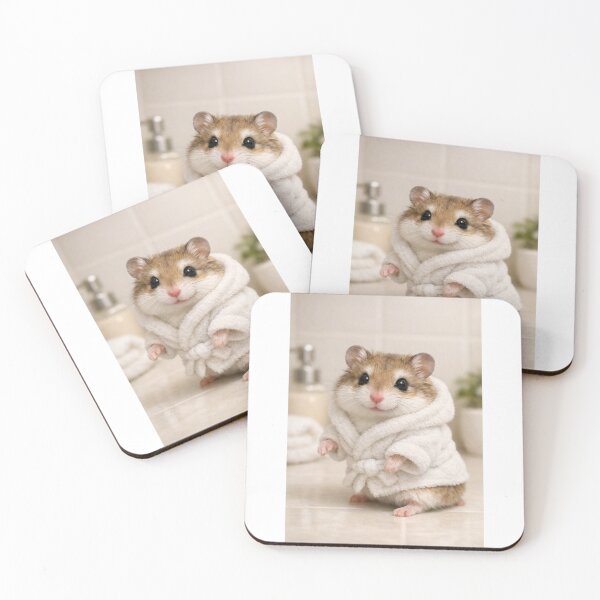 Item preview, Cozy Bathrobe Roborovski Hamster designed and sold by Sillytoe.