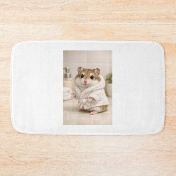 Item preview, Cozy Bathrobe Roborovski Hamster designed and sold by Sillytoe.
