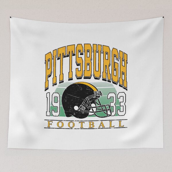 Item preview, Pittsburgh 1933 Football Helmet Vintage Black Gold Sports Graphic designed and sold by BrendaKle80915.