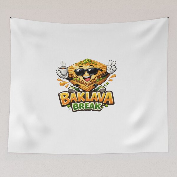 Item preview, Baklava Break Mascot Balkan Food designed and sold by OfficialBalkan.