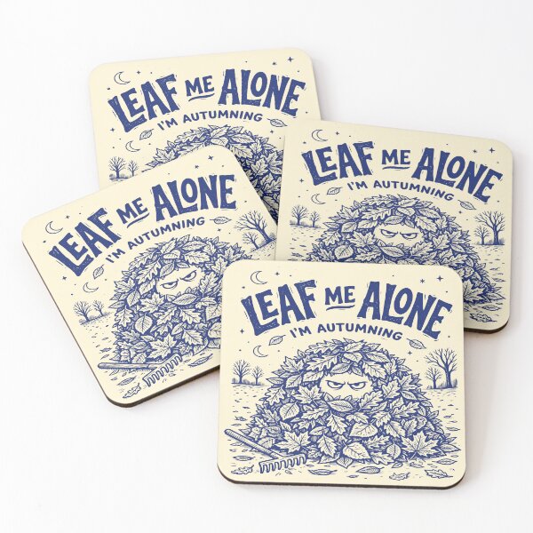 Item preview, Leaf Me Alone I’m Autumning Funny Autumn Pun designed and sold by 89shirts.