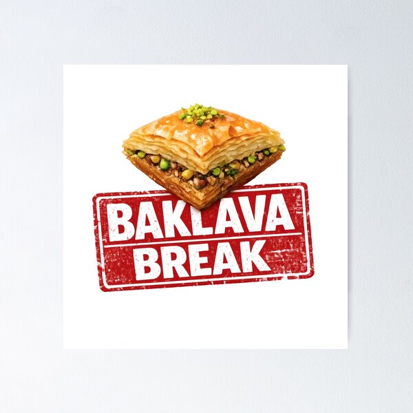Item preview, Baklava Break Distressed Balkan Food designed and sold by OfficialBalkan.