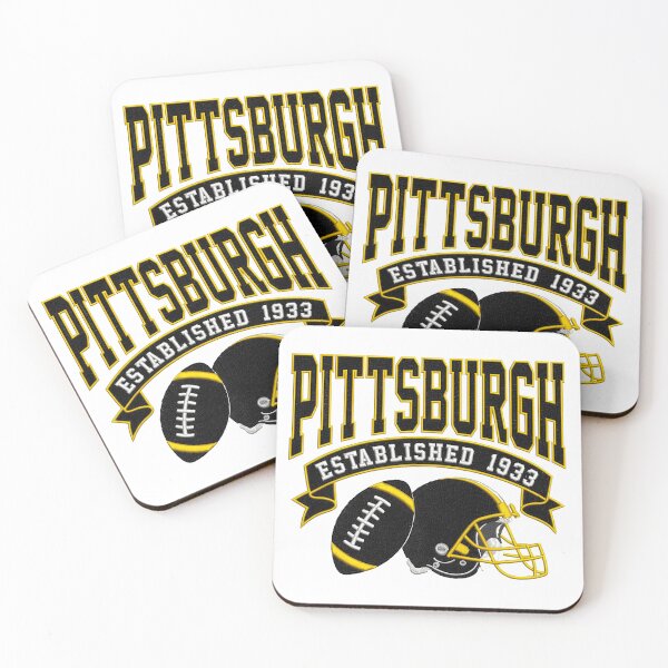 Item preview, Pittsburgh Established 1933 Football and Helmet Vintage Badge Design designed and sold by HeatherCr43531.