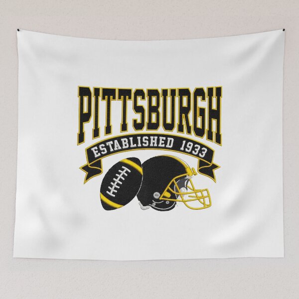 Item preview, Pittsburgh Established 1933 Football and Helmet Vintage Badge Design designed and sold by HeatherCr43531.