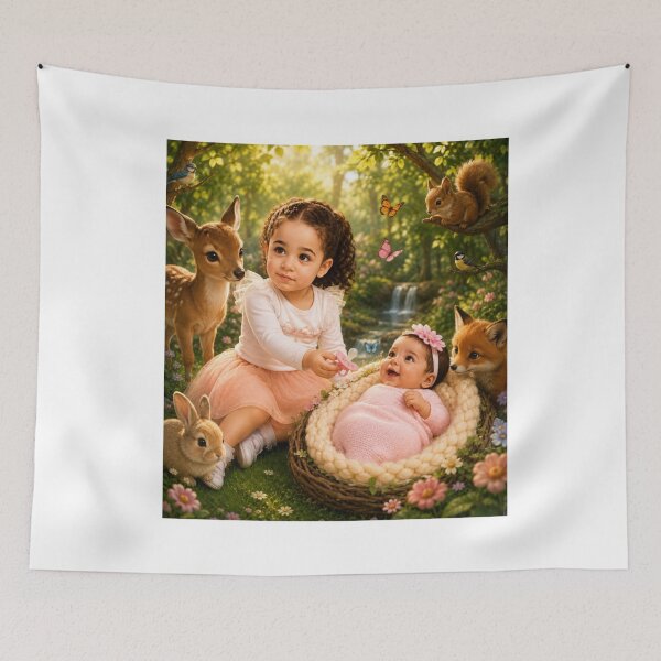 Item preview, alia and mira with their animal friends designed and sold by MichaelJones6.