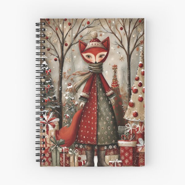 Item preview, Cute Christmas art in a winter wonderland: vintage Christmas illustration. designed and sold by Knightofartx25.