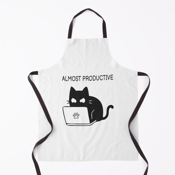 Item preview, almost productive funny black cat designed and sold by MichaelJones6.