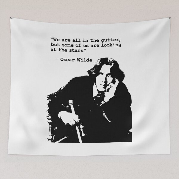 Item preview, We are all in the gutter, but some of us are looking at the stars quote by Oscar Wilde designed and sold by aponwao.