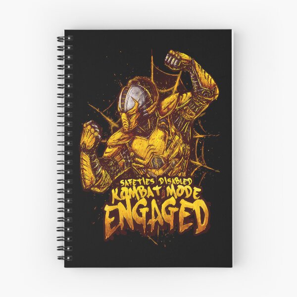 Item preview, Golden Cybernetic Ninja Raising Fists In Combat Pose designed and sold by Bewtm12.
