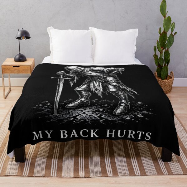 Item preview, back hurts knight meme designed and sold by MichaelJones6.