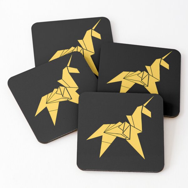 Item preview, Golden Paper Origami Unicorn designed and sold by raposadesign.