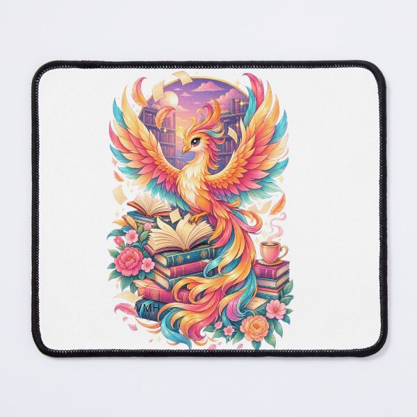 Item preview, Kawaii Phoenix Book Lover | Magical Reading Bird designed and sold by HOUSE OF VMH.