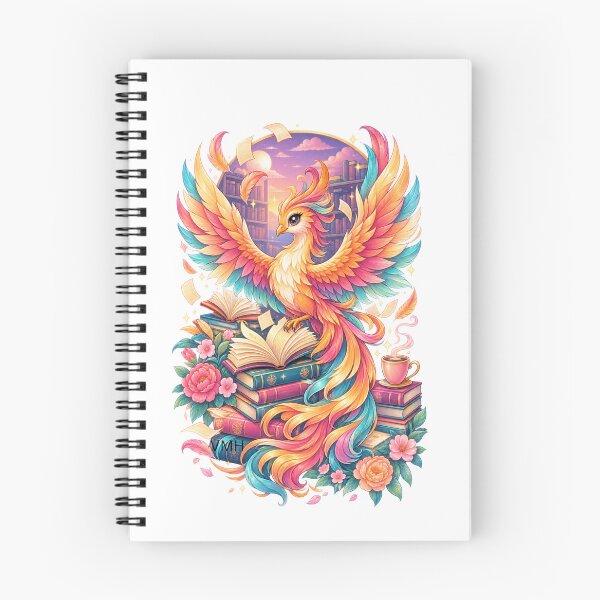 Item preview, Kawaii Phoenix Book Lover | Magical Reading Bird designed and sold by HOUSE OF VMH.