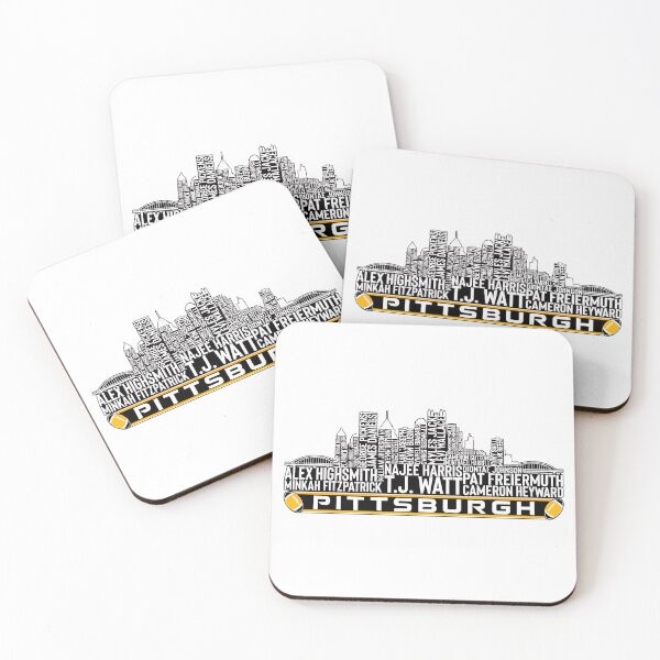Item preview, Pittsburgh Football Skyline Player Names Typography City Fan Design designed and sold by CarlaWise58071.