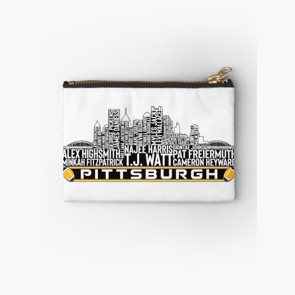 Item preview, Pittsburgh Football Skyline Player Names Typography City Fan Design designed and sold by CarlaWise58071.