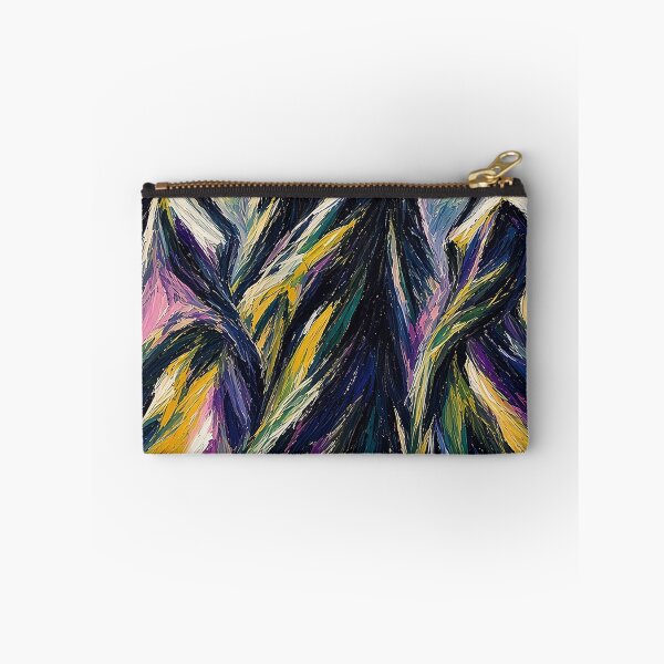 Item preview, Vibrant Expressionist Trio – Man and Two Women in Flowing Forms with Blue, Purple, Yellow, Green and Pink designed and sold by MFMart.