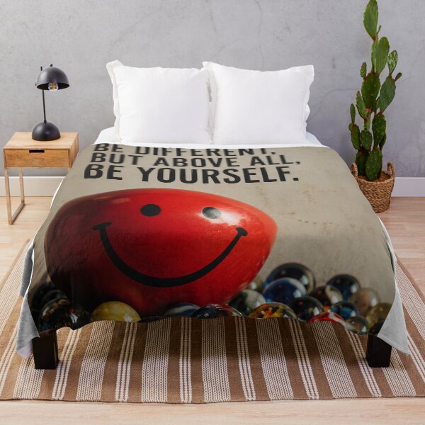 Item preview, Be Different Be Yourself Vintage Smiley designed and sold by Extravanganzza.