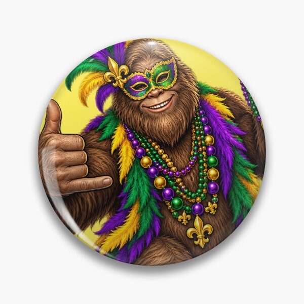 Item preview, Mardi Gras Bigfoot  designed and sold by GyspySoulStudio.