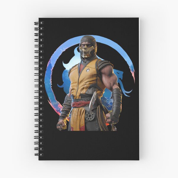 Item preview, Masked Yellow Ninja Standing In Front Of Blue Dragon Crest designed and sold by BMTDesign.