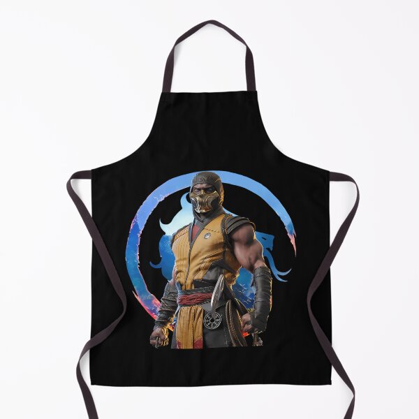 Item preview, Masked Yellow Ninja Standing In Front Of Blue Dragon Crest designed and sold by BMTDesign.