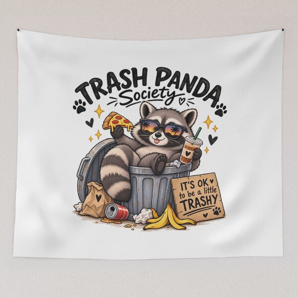 Item preview, Cute Trash Panda Society – Funny Raccoon designed and sold by ArtBySylvia.