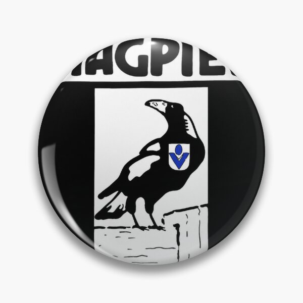Item preview, Mighty Magpies Retro Logo Drawing designed and sold by Luke Foran Sports Art.