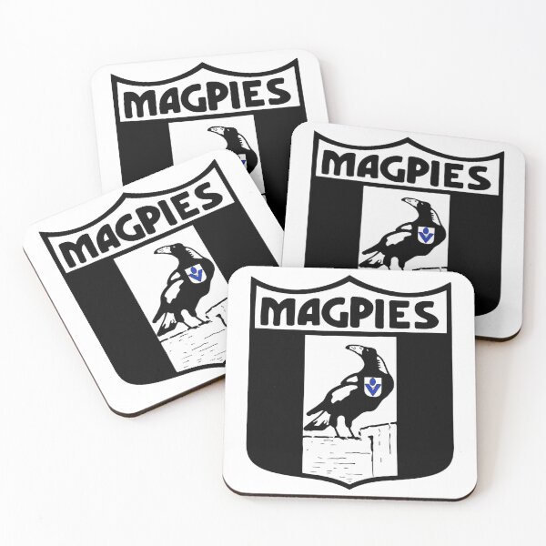 Item preview, Mighty Magpies Retro Logo Drawing designed and sold by Luke Foran Sports Art.