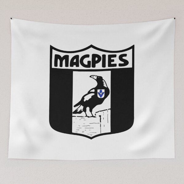 Item preview, Mighty Magpies Retro Logo Drawing designed and sold by Luke Foran Sports Art.