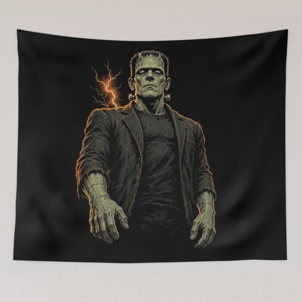 Item preview, Frankenstein's Monster – Classic Horror Art and Illustration designed and sold by Stinky Lincy's Apparel Company.