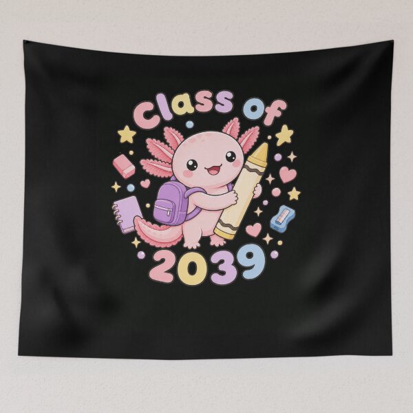 Item preview, Kawaii Axolotl Class of 2039 School Student designed and sold by snowry.