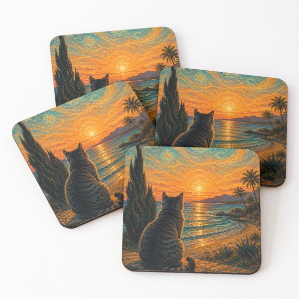 Item preview, Sunset and the Cat designed and sold by IRONFRAME.