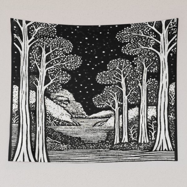 Item preview, Forest Woodcut designed and sold by ViaARTfactory.