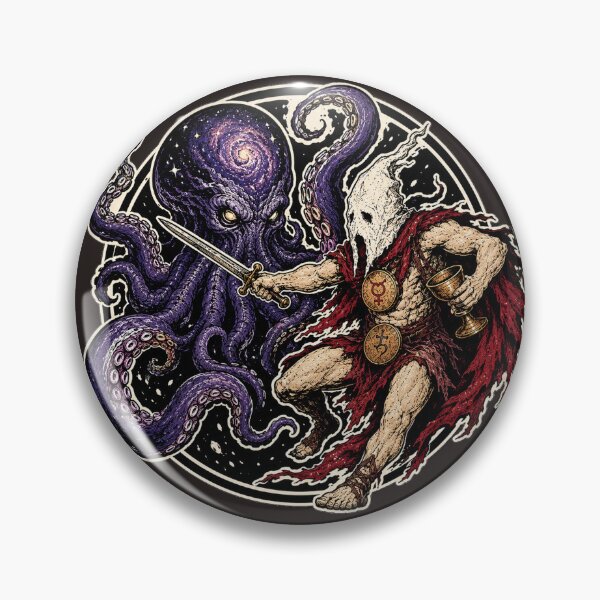 Item preview, Cosmic Warrior vs.  Horror Octopus designed and sold by bolguzart.